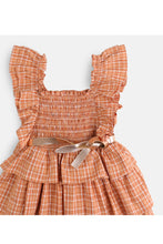 Load image into Gallery viewer, Gingersnaps Checkered Ruffled Dress with Belt