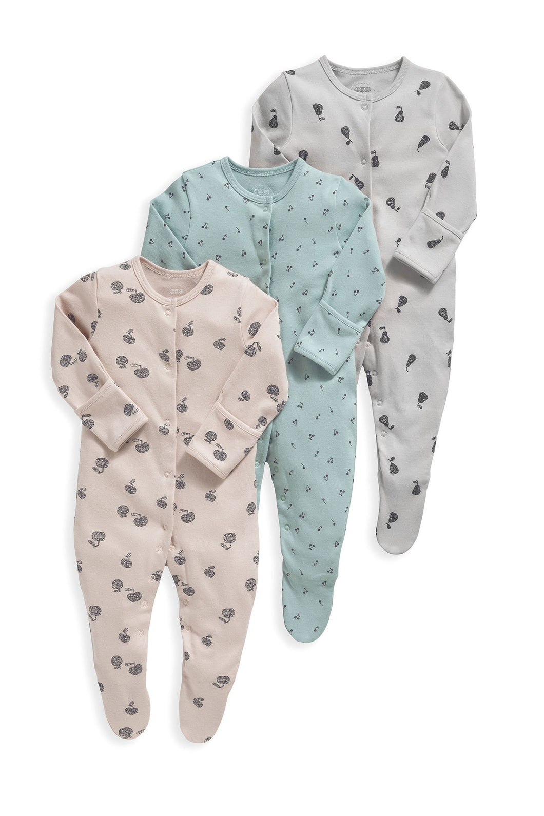 Mamas & Papas Orchard Sleepsuits - 3 Pack