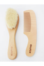 Load image into Gallery viewer, Snapkis Bath Accessories Baby Brush And Comb Set Wooden