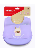 Load image into Gallery viewer, Snapkis Oh-So-Soft Silicone Bib - Llama