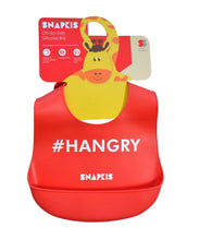 Load image into Gallery viewer, Snapkis Oh-So-Soft Silicone Bib - Hangry