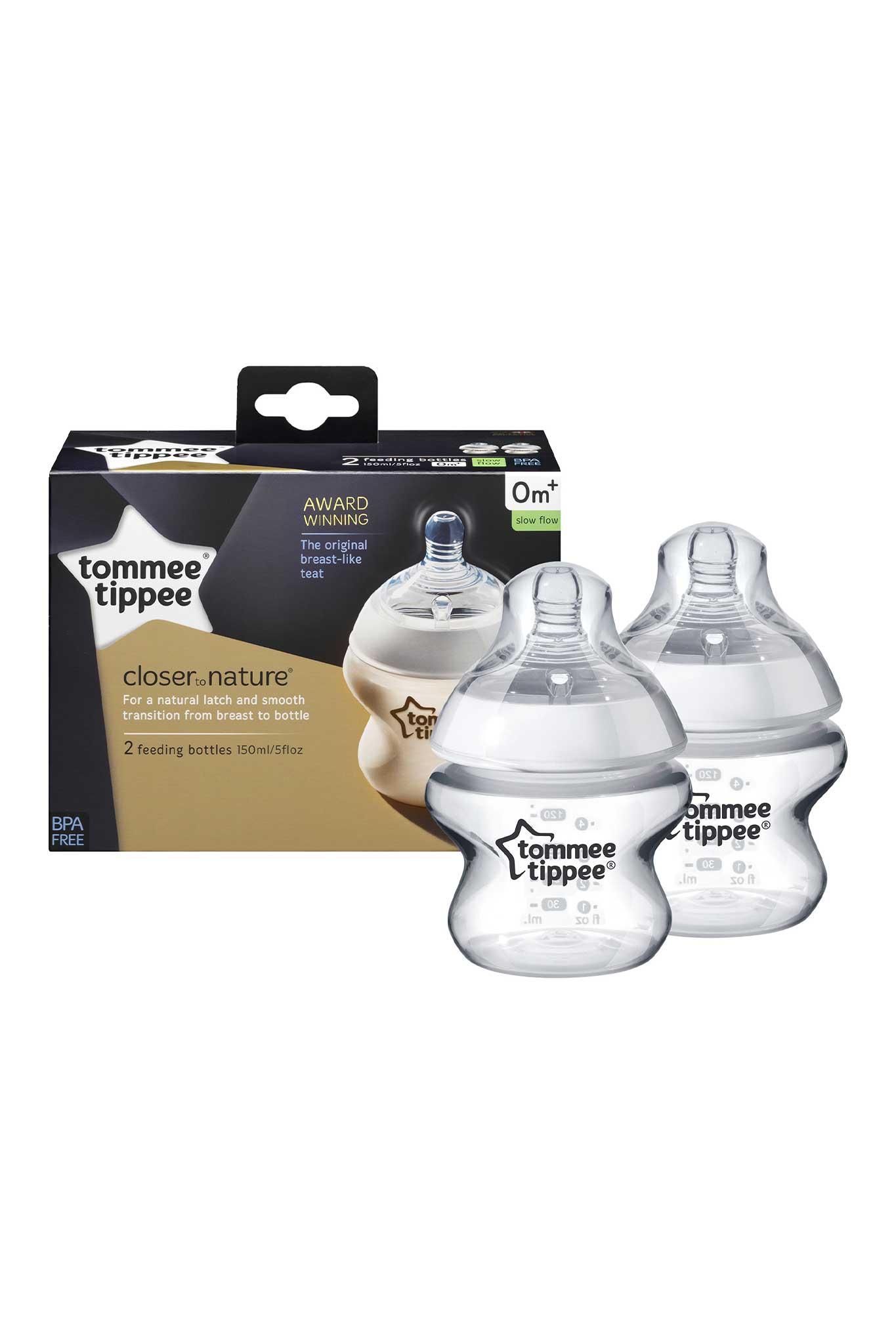 Tommee Tippee Closer to Nature Bottle 150ml - 2 Pack