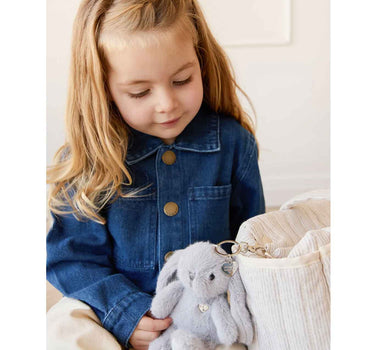 Snuggle Bunnies - Penelope Keyring - Silver