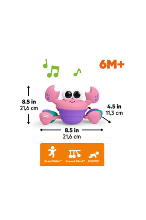 Bright Starts Rockin Crawling Crab Pink