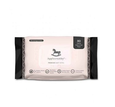 Applecrumby Honey Wipes - 80 Sheets X 2 Packs