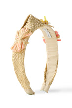 Load image into Gallery viewer, Gingersnaps Floral Raffia Side-Knot Headband
