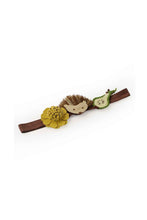 Load image into Gallery viewer, Gingersnaps Leather with Crochet Turban Headband
