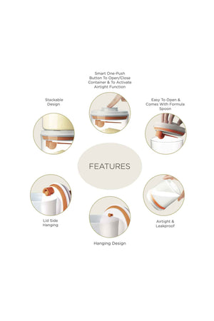 Autumnz One-Push-Airtight Food Storage Container