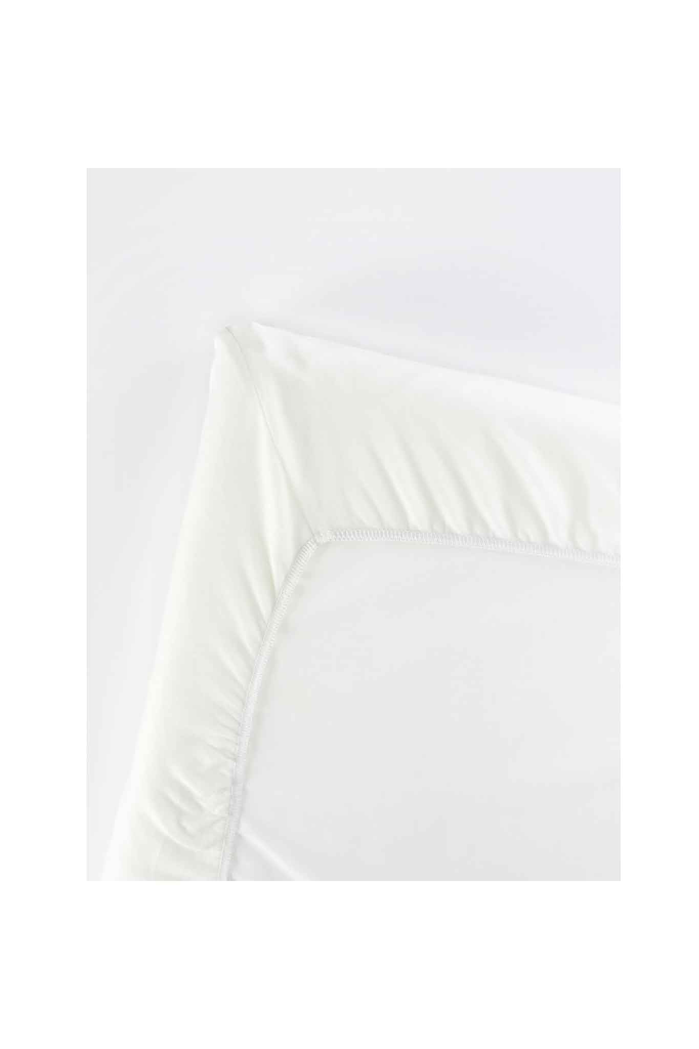 BabyBjorn Fitted Sheet for Travel Cot Light White Organic
