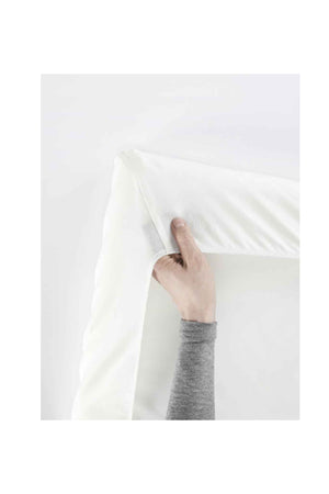 BabyBjorn Fitted Sheet for Travel Cot Light White Organic