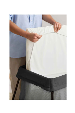 BabyBjorn Fitted Sheet for Travel Cot Light White Organic