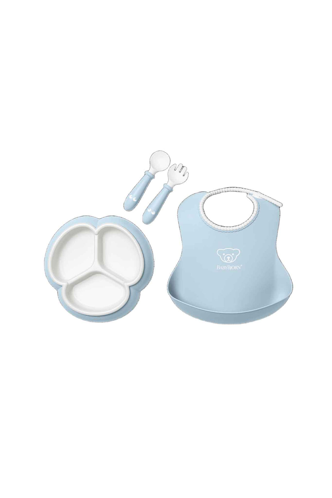 Babybjorn Mealtime Set 4 Pcs-Powder Blue
