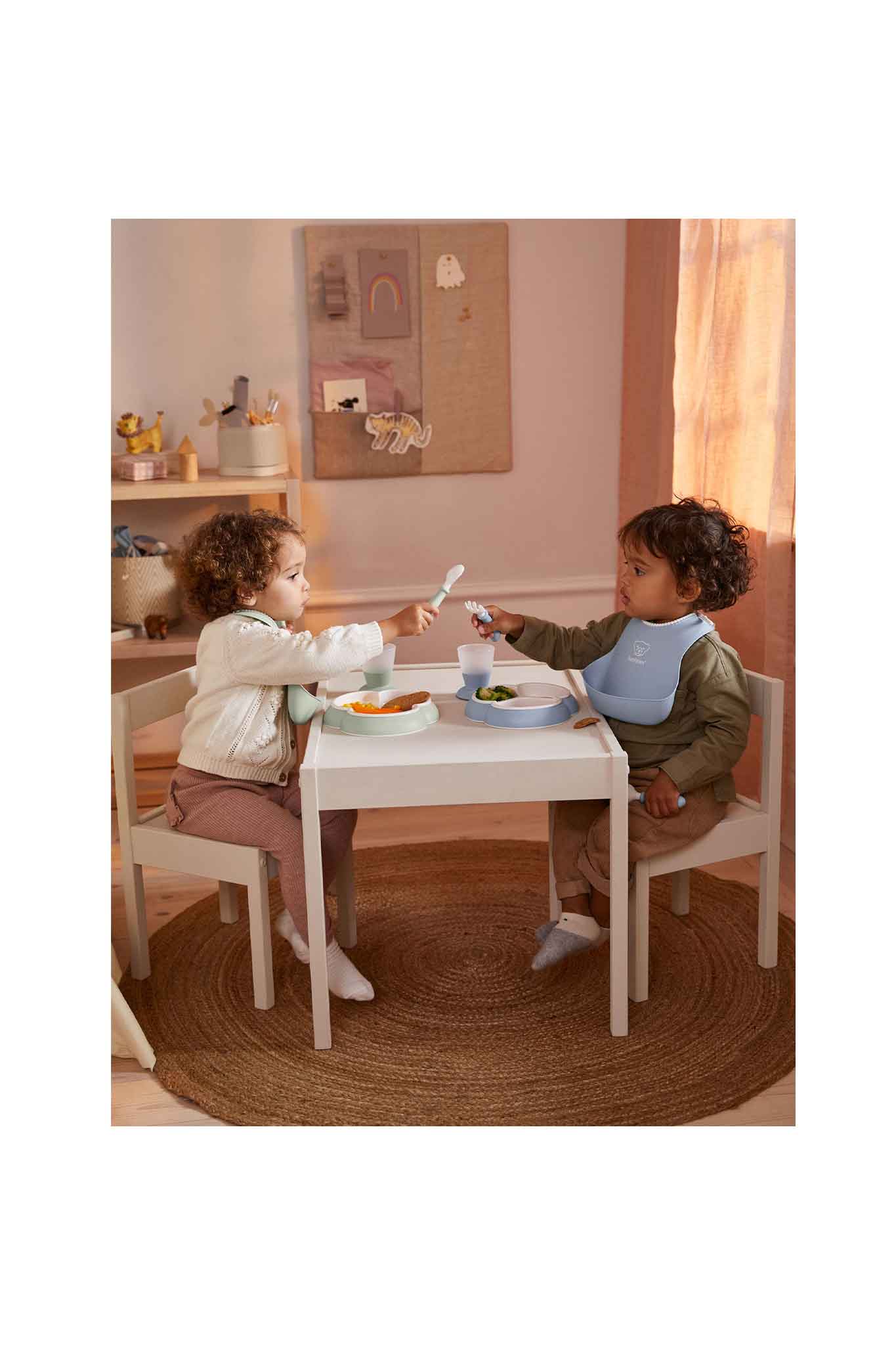 Babybjorn Mealtime Set 4 Pcs-Powder Blue