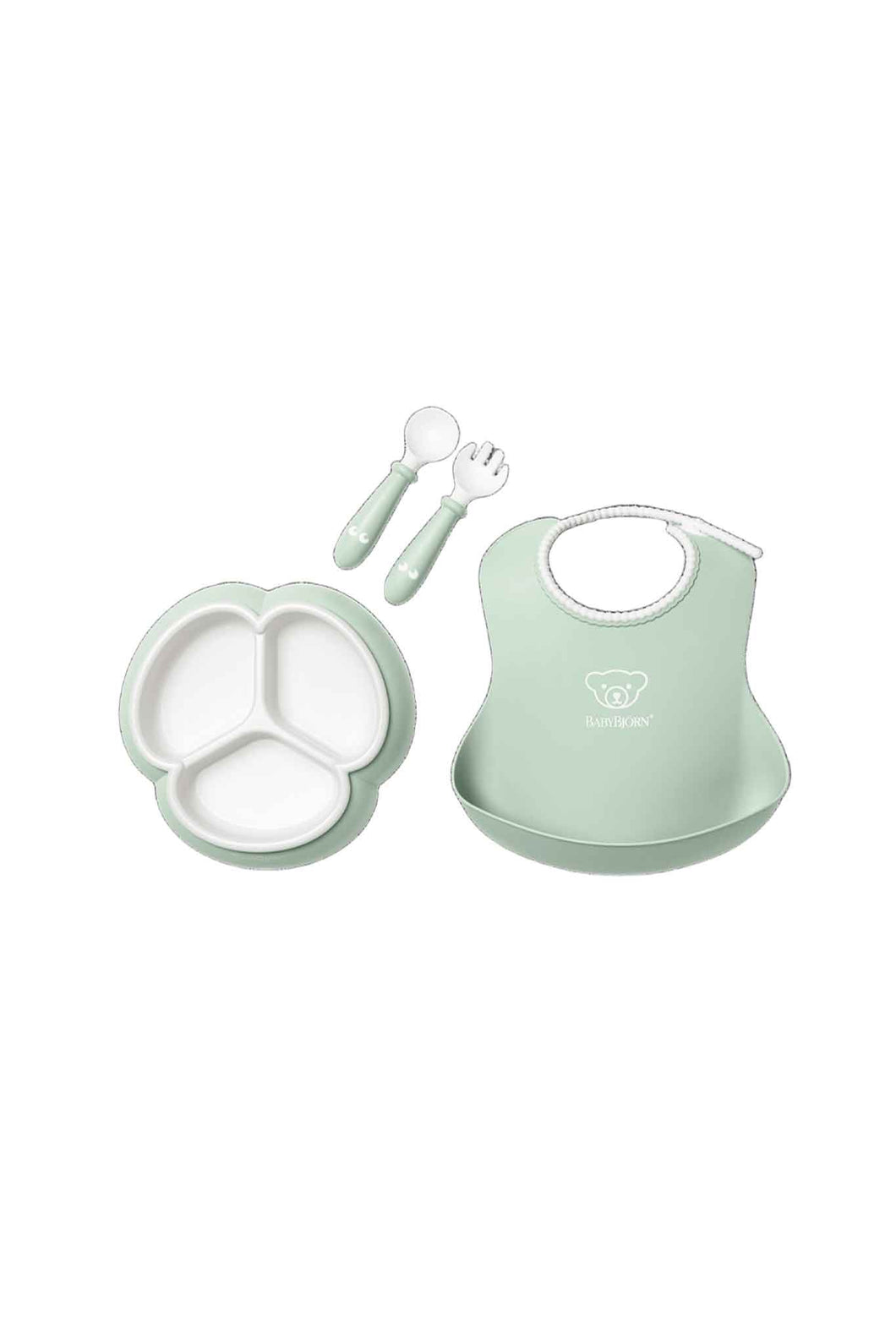 Babybjorn Mealtime Set 4 Pcs-Powder Green