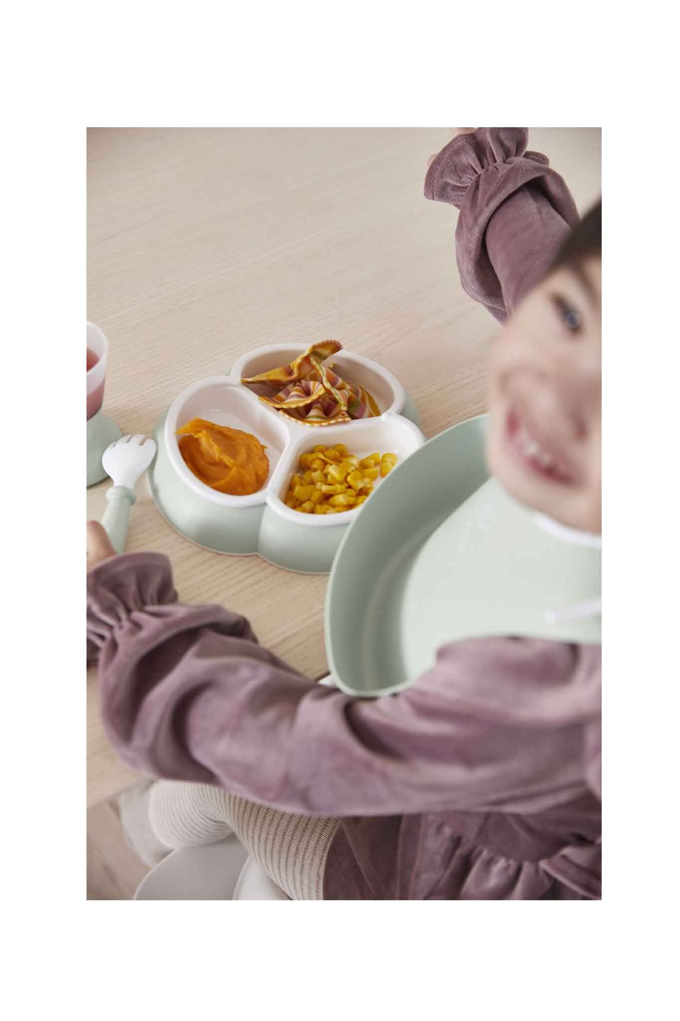 Babybjorn Mealtime Set 4 Pcs-Powder Green