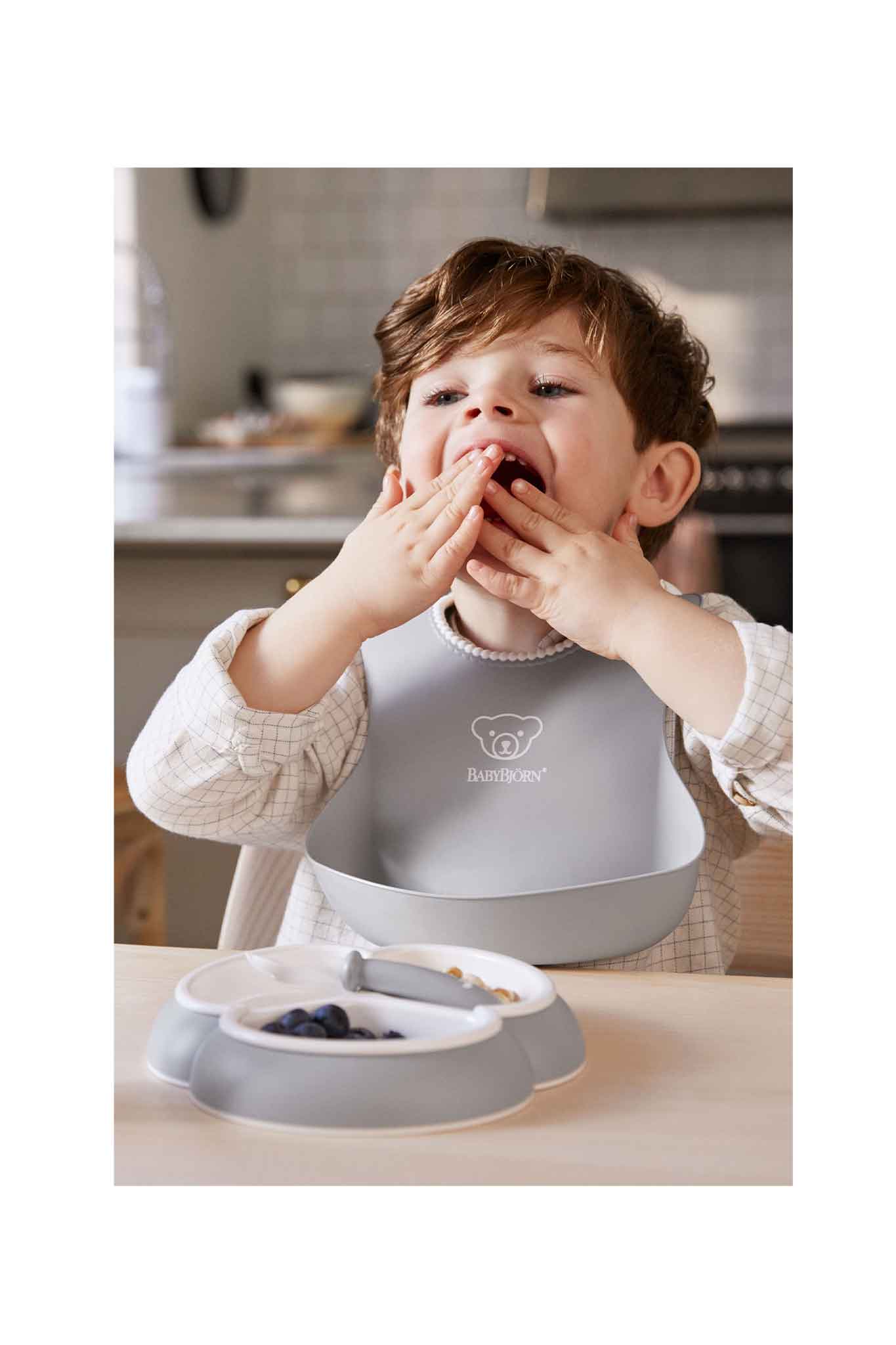 Babybjorn Mealtime Set 4 Pcs-Grey
