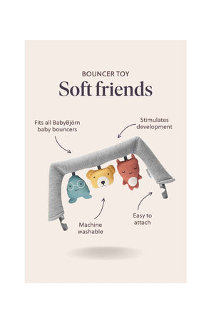 BabyBjorn Toy For Bouncer Soft Friends Neutrals