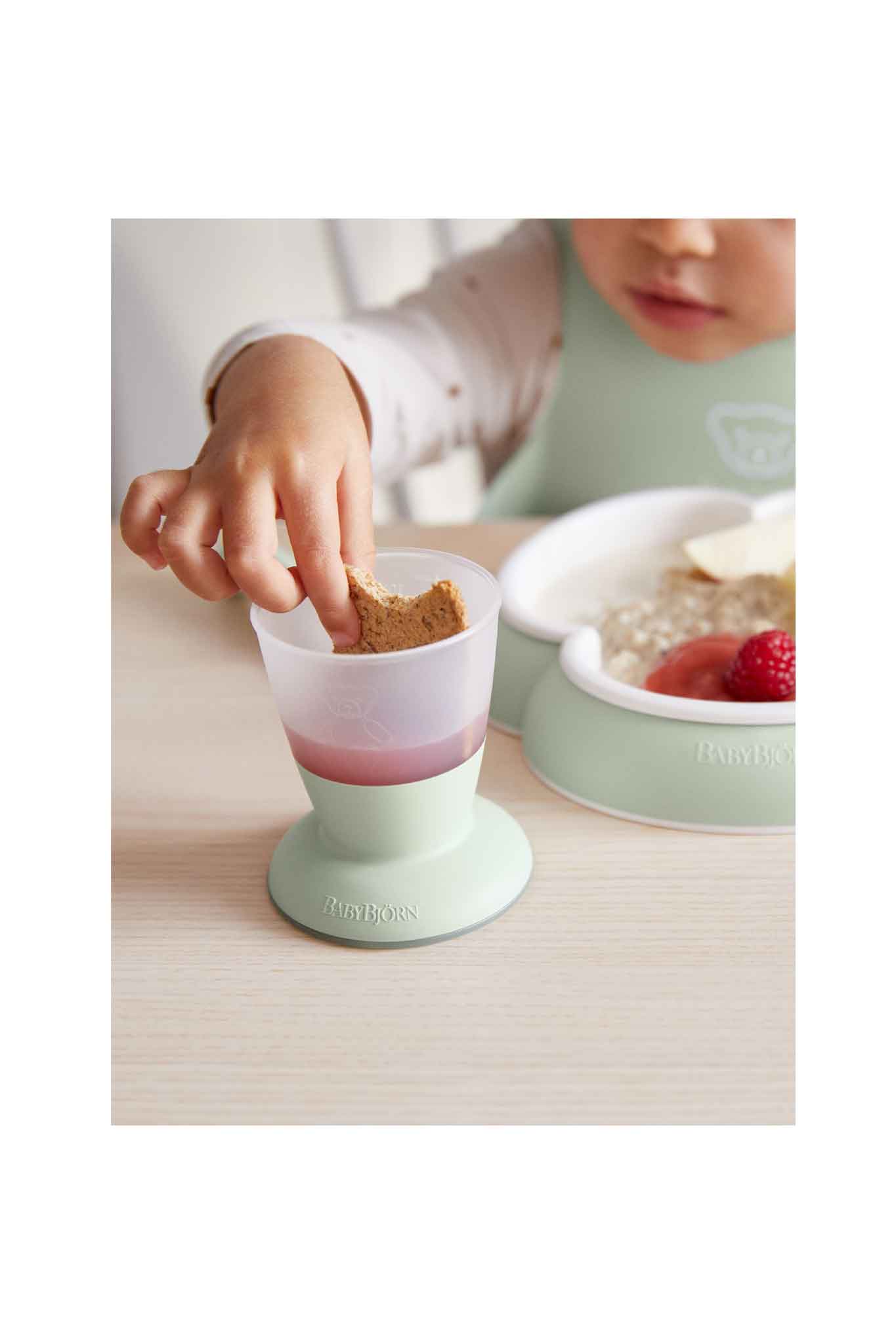 Babybjorn Baby Dinner Set-Powder Green