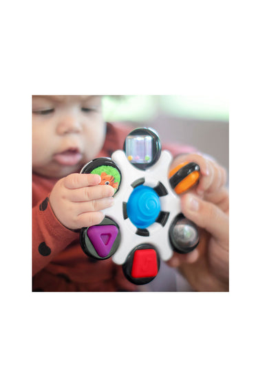 Baby Einstein Curiosity Clutch Twist & Pop Rattle Teether Infant Toy