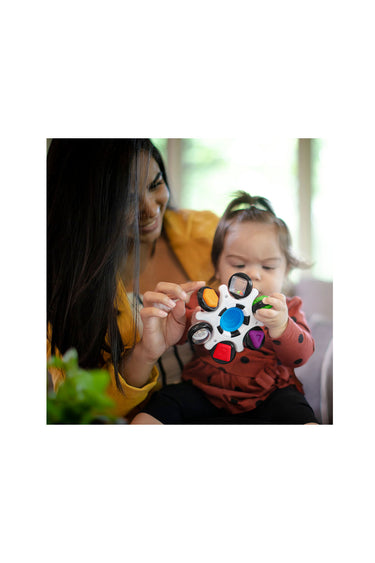 Baby Einstein Curiosity Clutch Twist & Pop Rattle Teether Infant Toy