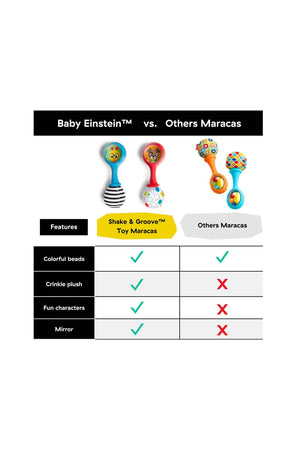 Baby Einstein Shake & Groov Toy Maracas