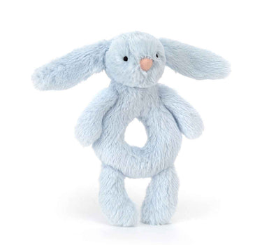 Jellycat Bashful Blue Bunny Ring Rattle