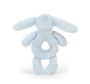 Jellycat Bashful Blue Bunny Ring Rattle