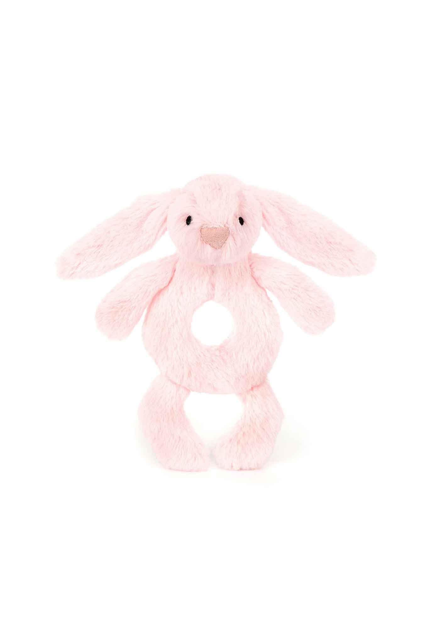 Jellycat Bashful Pink Bunny Ring Rattle