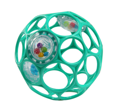 Bright Starts Oball Easy Grasp Rattle Bpa-Free Infant Toy in Teal