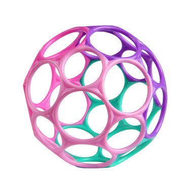 Bright Starts Oball Easy Grasp Classic Ball Bpa-Free Infant Toy in Pink/Purple