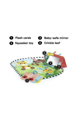 Bright Starts Discovery Garden Tummy Time Mat & Mirror