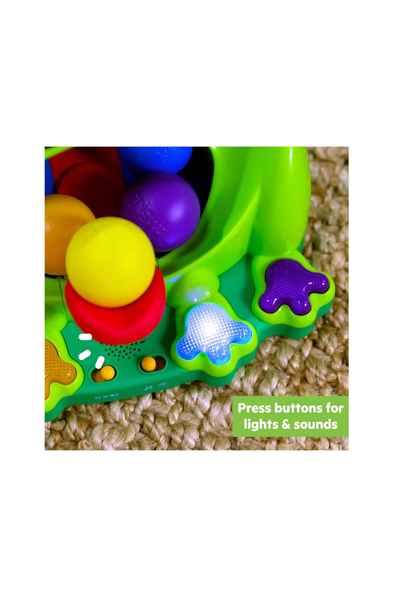 Bright Starts Poppin' Ball Frog Ball Play Toy