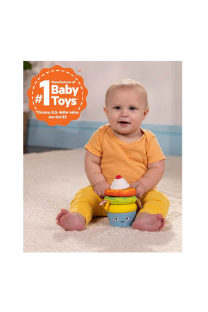 Bright Starts Cupcake Tower Stacking Toy With Teether