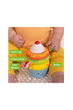 Bright Starts Cupcake Tower Stacking Toy With Teether