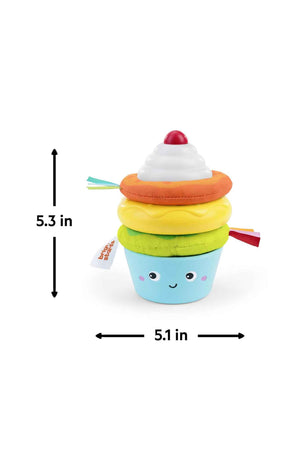 Bright Starts Cupcake Tower Stacking Toy With Teether
