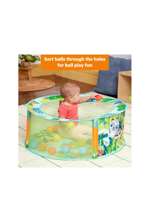 Bright Starts Rowdy Rainforest Stow & Go Ball Pit