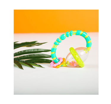 Bright Starts Grab & Spin Rattle and Teether Toy
