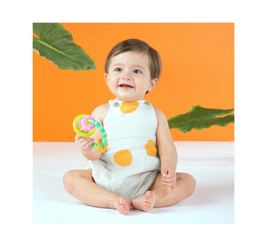 Bright Starts Grab & Spin Rattle and Teether Toy