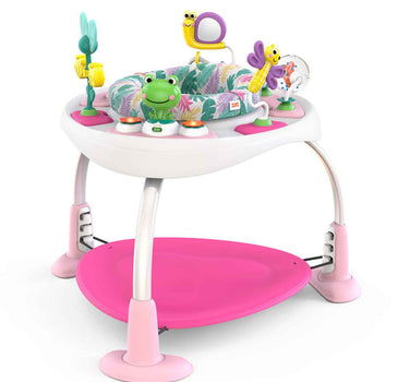 Bright Starts Bounce Bounce Baby 2-In-1 Activity Jumper & Table Playful Palms