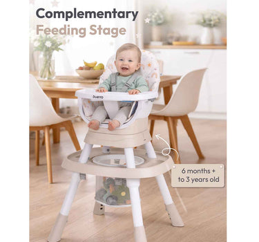 Bueno Grow360 10In1 Multifunction High Chair & Activity Center Beige 2G