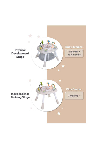 Bueno Grow360 10In1 Multifunction High Chair & Activity Center Beige 2G