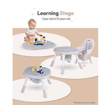 Bueno Grow360 10In1 Multifunction High Chair & Activity Center Beige 2G