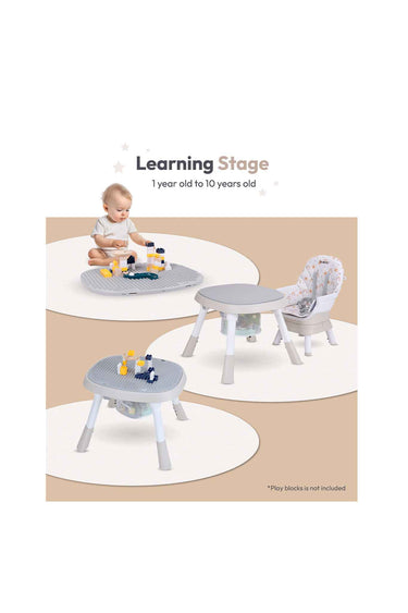 Bueno Grow360 10In1 Multifunction High Chair & Activity Center Beige 2G