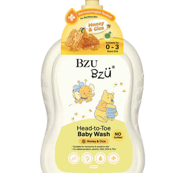 BZU BZU Head-to-Toe Baby Wash Honey & Cica 600ml