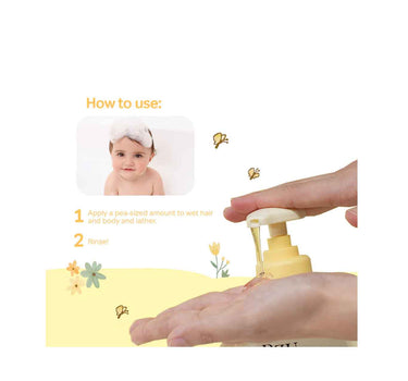 BZU BZU Head-to-Toe Baby Wash Honey & Cica 600ml