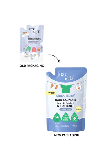 BZU BZU CleanHaven Baby Laundry Detergent & Softener 2-in-1 800ml
