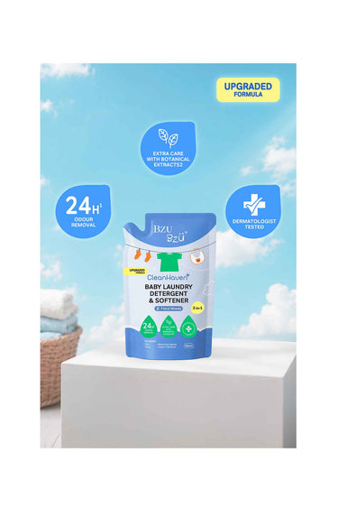BZU BZU CleanHaven Baby Laundry Detergent & Softener 2-in-1 800ml