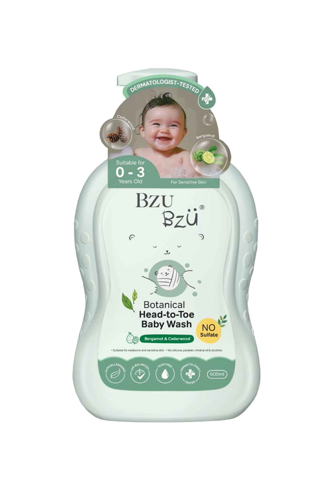 Bzu Bzu Botanical Head To Toe Baby Wash