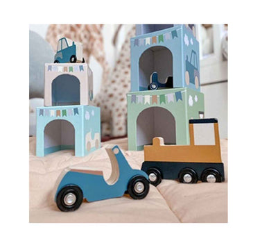 Jabadabado Stacking Cubes Vehicles 1-5