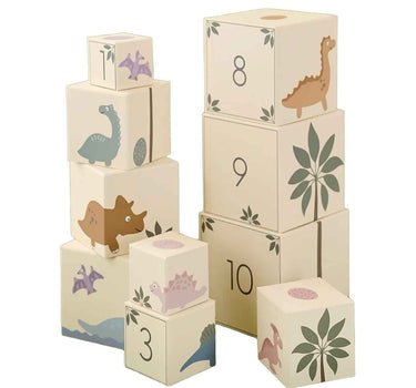 Jabadabado Stacking Cubes Dino 1-10